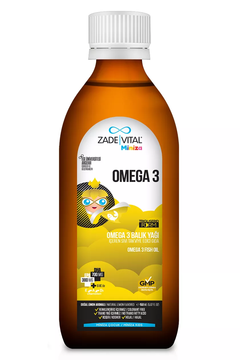 Zade Vital Miniza Omega-3 Balık Yağı 150 ml