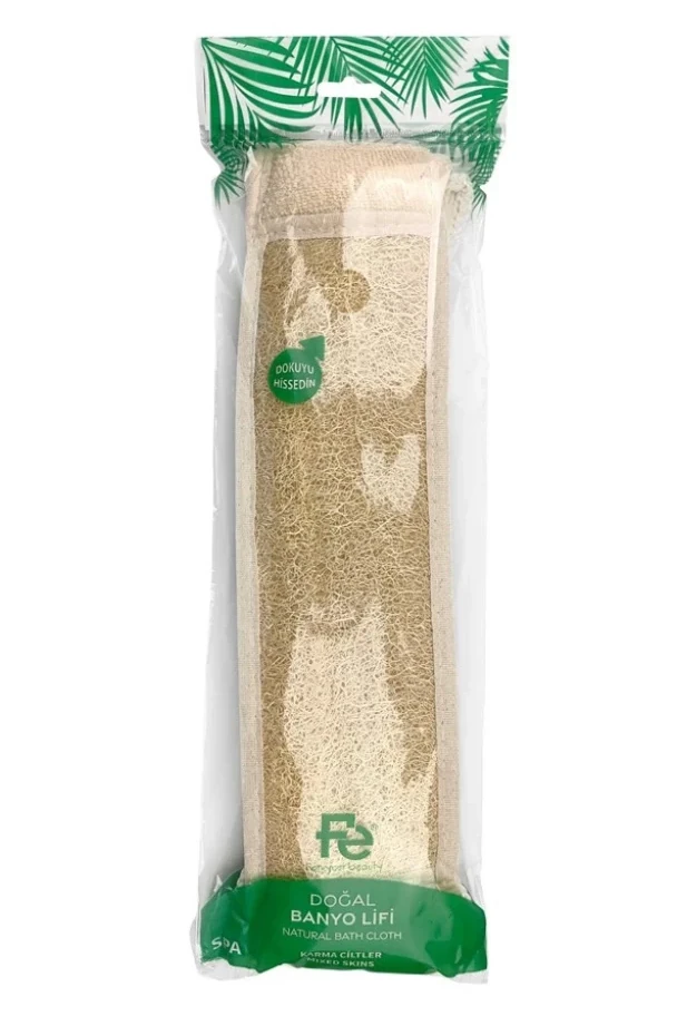 Fe Loofah Havlulu Sırt Masaj Bandı FEFU116