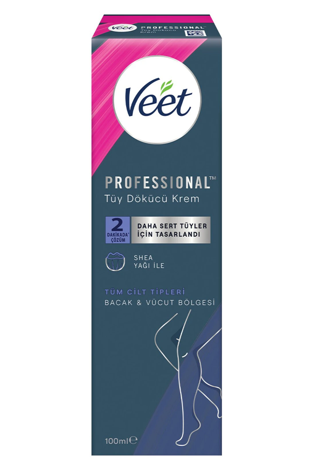 Veet Bacak ve Vücut Bölgesi İçin Professional Tüy Dökücü Krem 100 ml