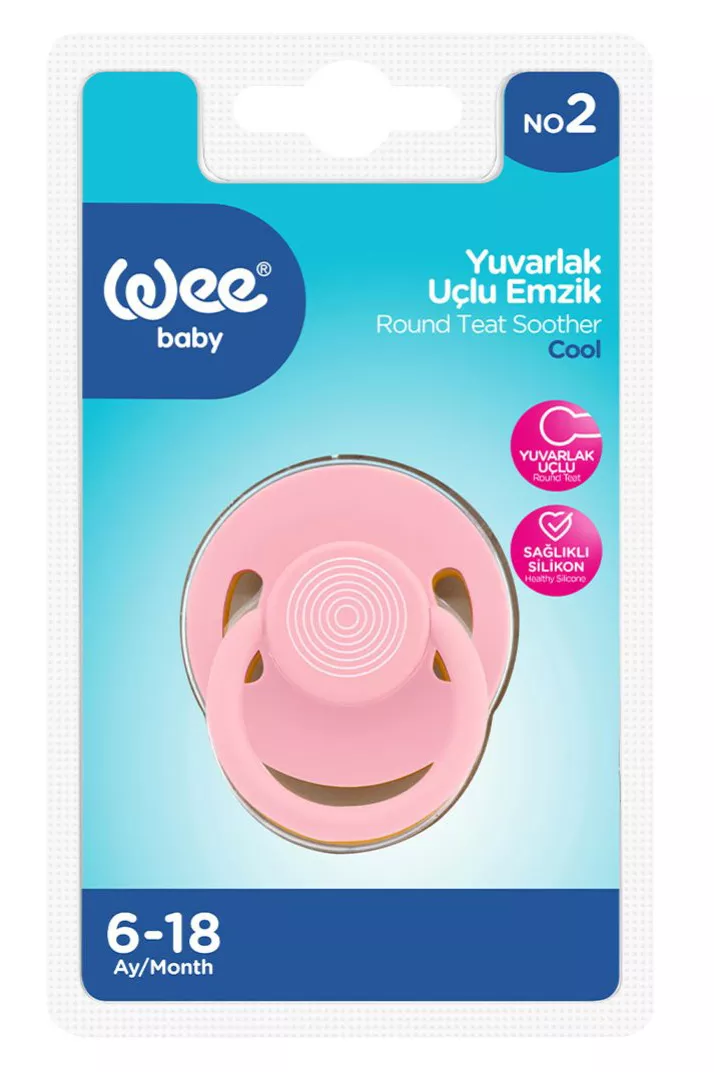Wee Baby Yuvarlak Uçlu Emzik Cool No 2