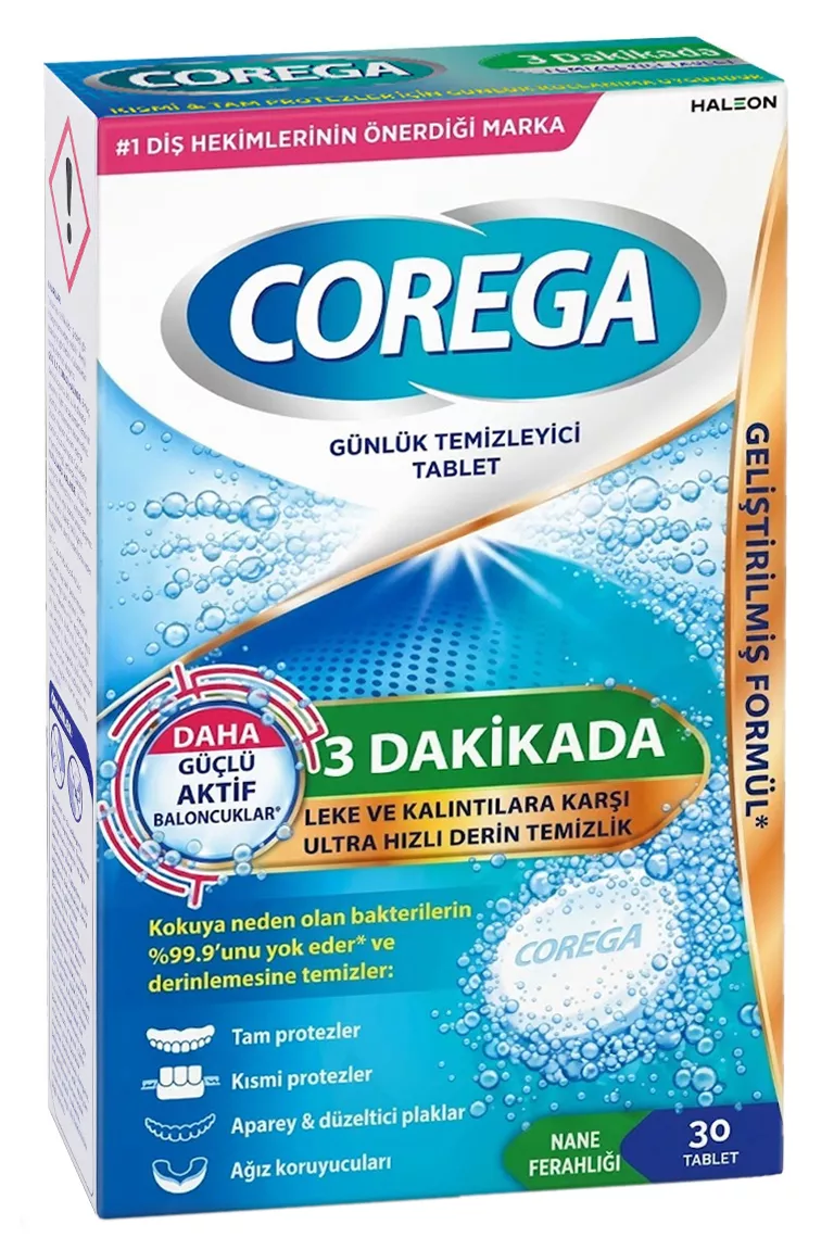 Corega Bio Diş Protezi Temizleme Tabletleri 30 Tablet