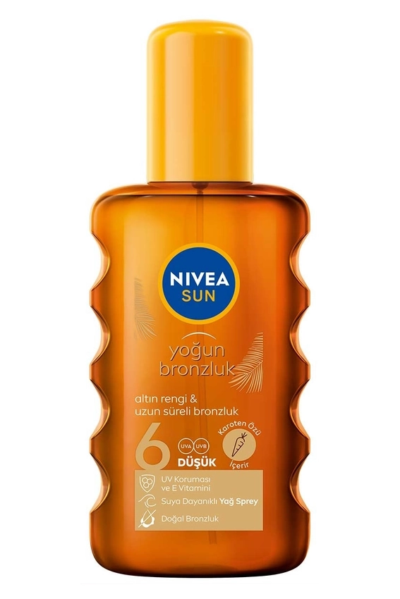 Nivea Sun Bronzlaştırıcı Vücut Güneş Yağı SPF6 200 ml