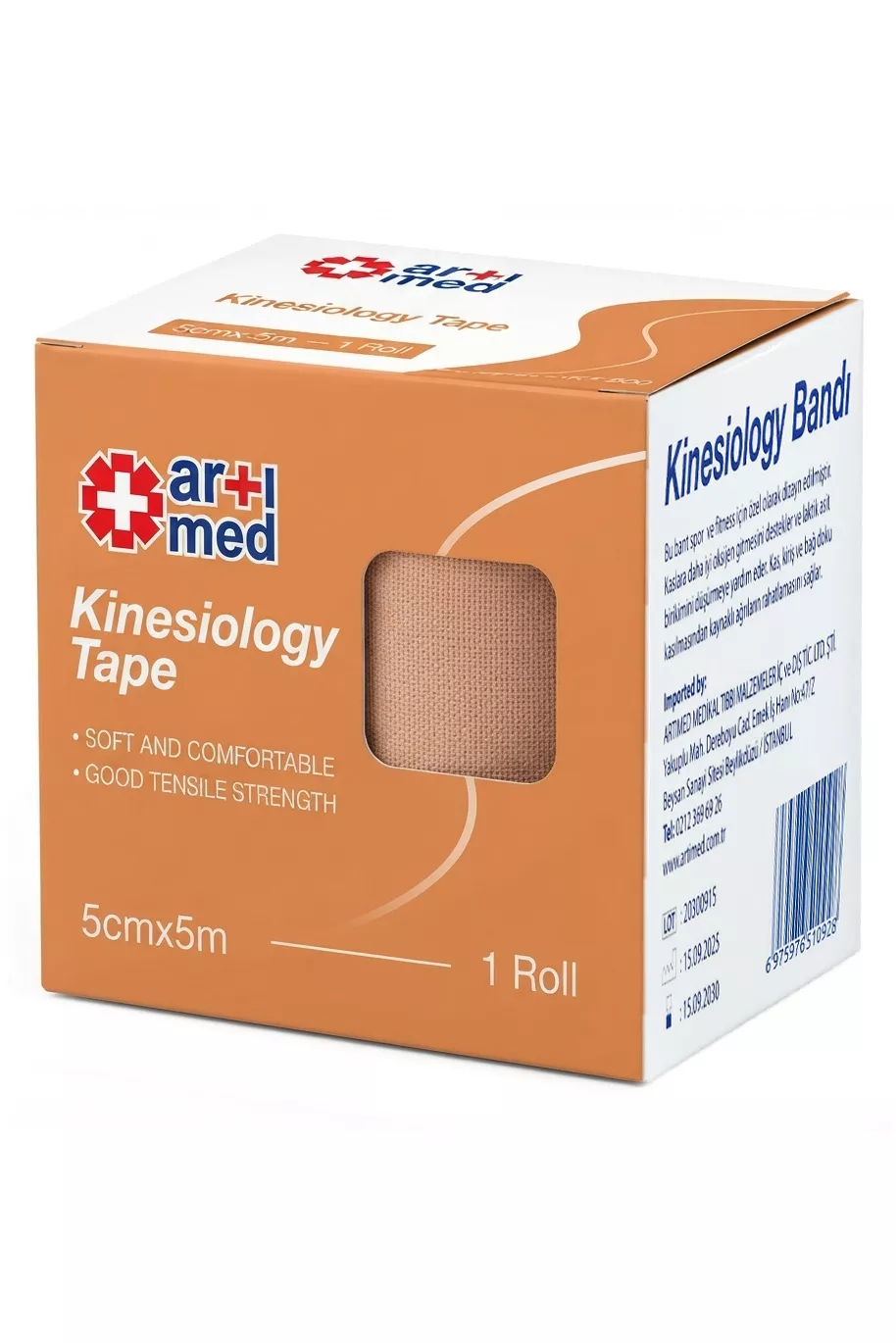 Artımed Kinesiyoloji Bandı Ten 5*5 Metre Ten Rengi