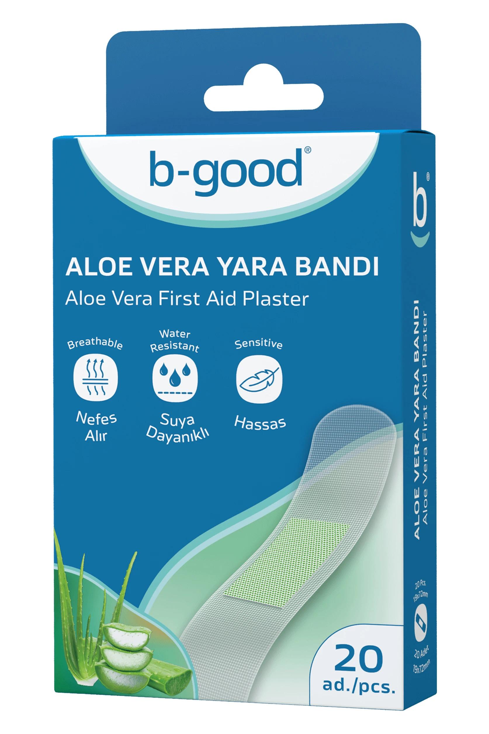 B-Good Aloe Vera Suya Dayanıklı Yara Bandı 20li
