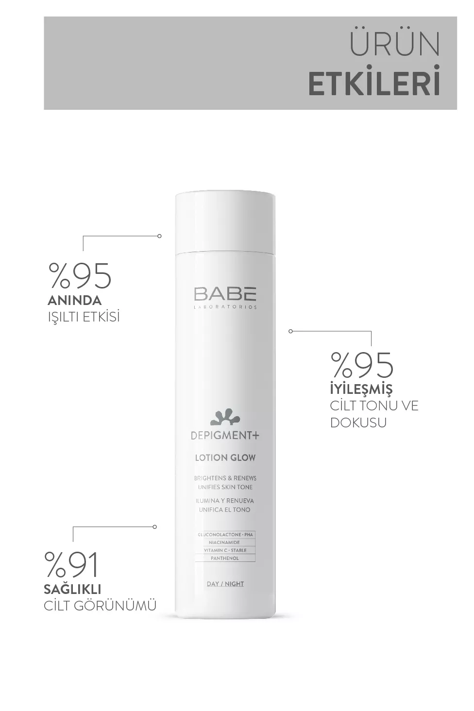 Babe Depigment+ Lotion Glow - 150 ml