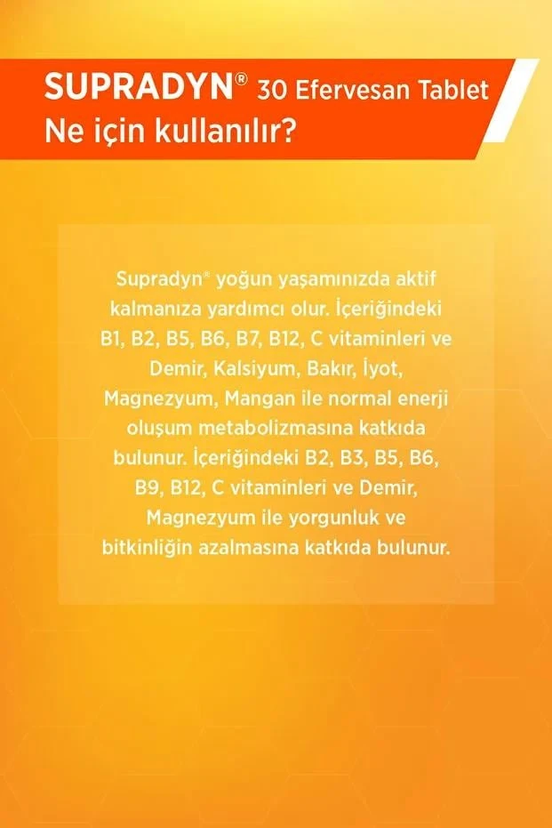 Supradyn Koenzim Q10 30 Efervesan Tablet